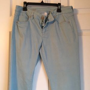 Lauren Conrad light teal blue ankle jeans